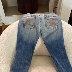 Women 7 for all mankind Blue Gradient Denim Jeans - Classic Back Pocket Stitch